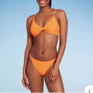 Wild fable target NWT xs xxs swimsuit bikini set Orange